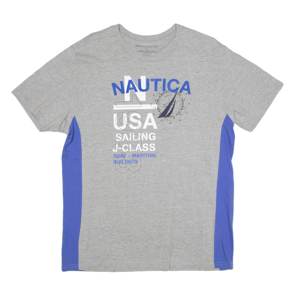 NAUTICA USA Mens T-Shirt Grey L