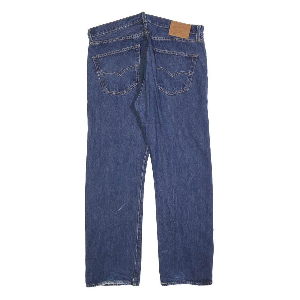LEVI'S 501 BIG E Mens Jeans Blue Regular Straight Denim Medium W36 L30 Classic