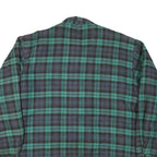 MARK 2 Mens Green & Blue Check Shirt L Cotton Blend Casual Button-Up