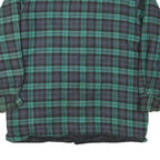 MARK 2 Mens Green & Blue Check Shirt L Cotton Blend Casual Button-Up