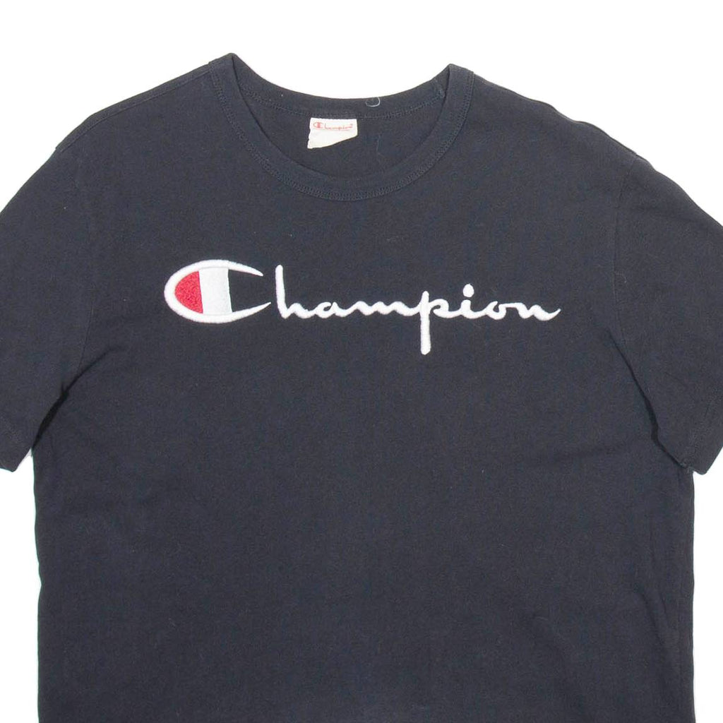 CHAMPION Mens T-Shirt Black S