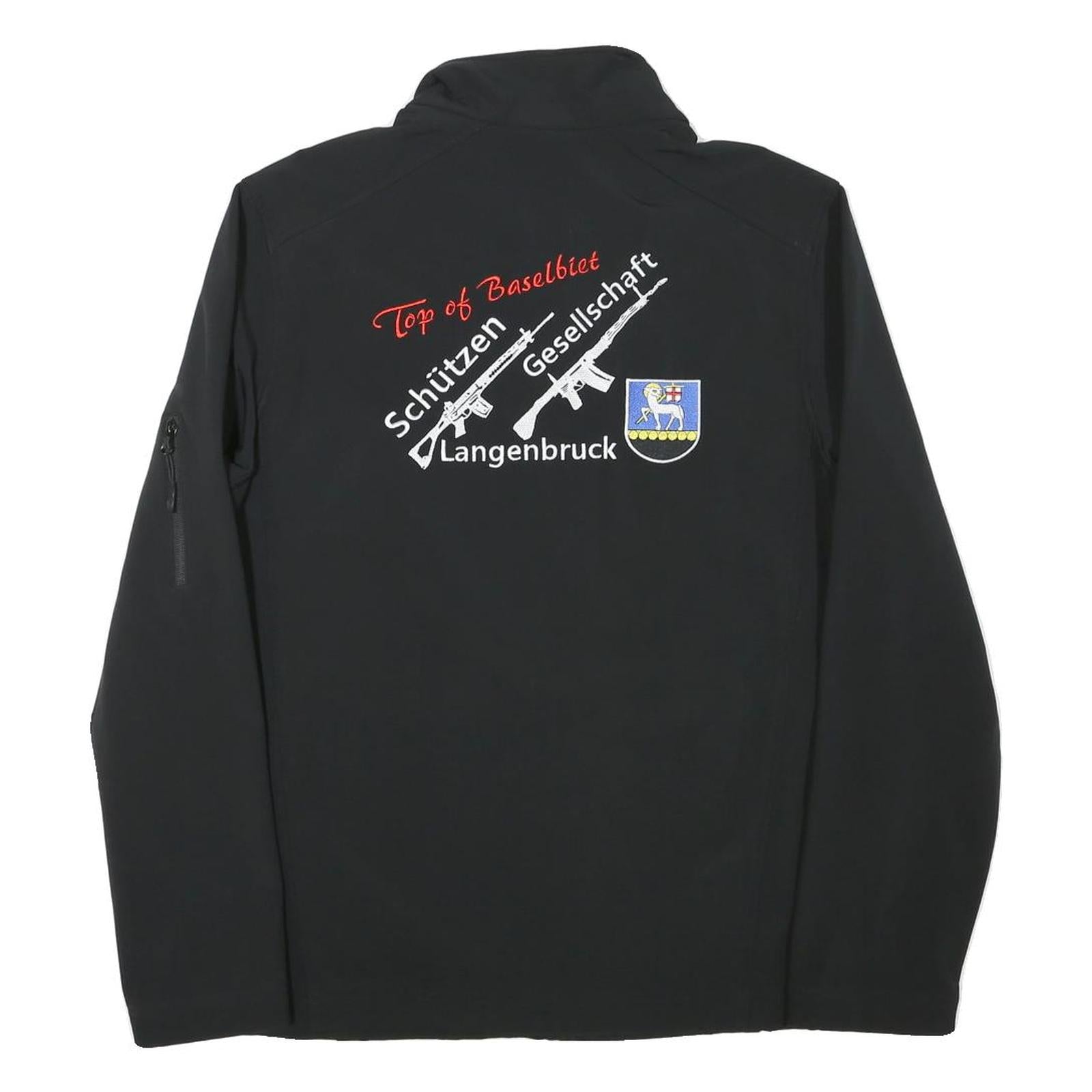 KARI BAN Mens Black SG Langenbruck Zip Jacket L Polyester Blend Casual Outerwear