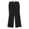 LONDON JEAN Womens Cotton Blend Black Regular Fit Straight Leg Trousers W30 L31