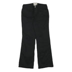 LONDON JEAN Womens Cotton Blend Black Regular Fit Straight Leg Trousers W30 L31