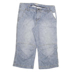 RIVIERA HOTEL Mens Cotton Blend Blue Casual Shorts XL W34 Comfortable Summer