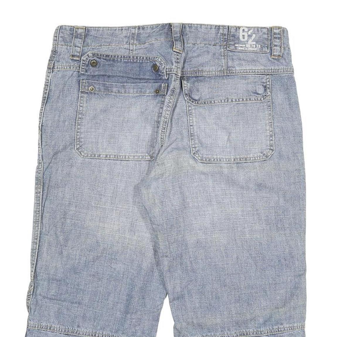 RIVIERA HOTEL Mens Cotton Blend Blue Casual Shorts XL W34 Comfortable Summer