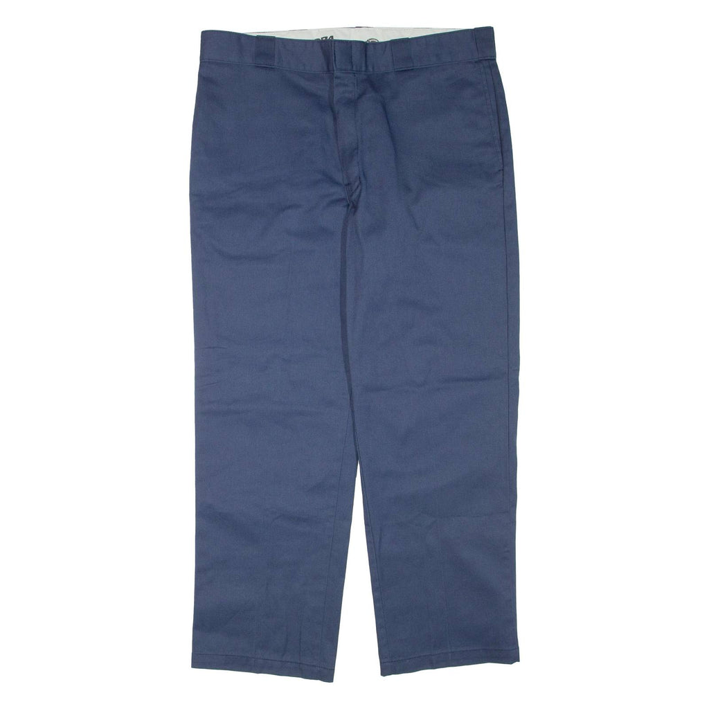DICKIES Mens Trousers Blue Regular Tapered W38 L30