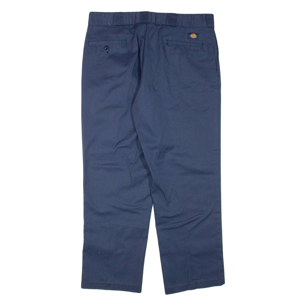 DICKIES Mens Trousers Blue Regular Tapered W38 L30