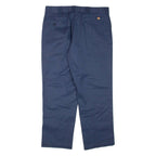 DICKIES Mens Trousers Blue Regular Tapered W38 L30