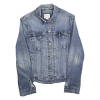 LEVI'S Womens Blue Denim Jacket S Cotton Classic Button Closure Casual