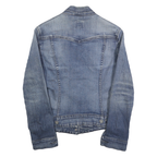 LEVI'S Womens Blue Denim Jacket S Cotton Classic Button Closure Casual