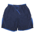 NIKE Mens Navy Blue & Royal Casual Polyester Shorts L W28 Sports Activewear