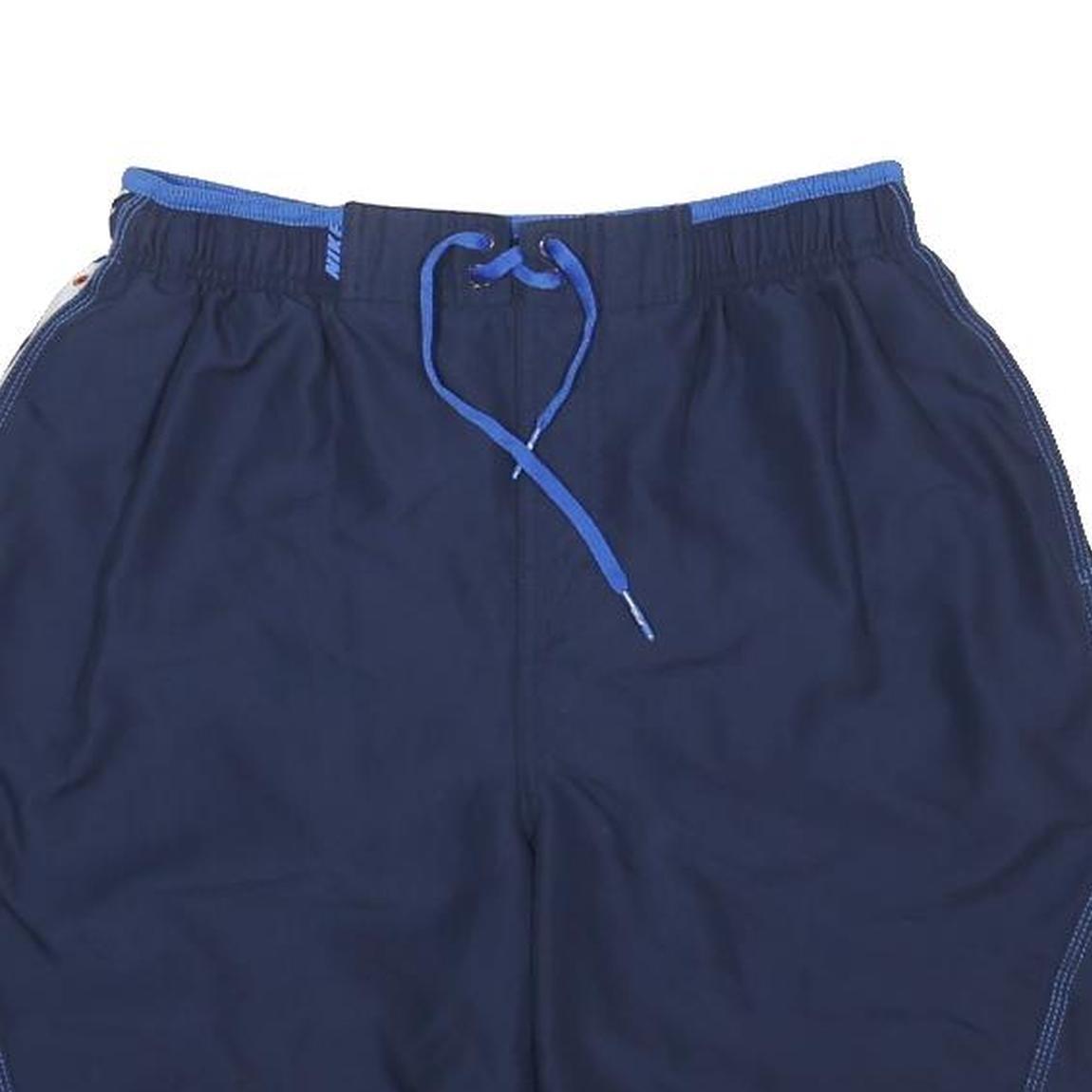 NIKE Mens Navy Blue & Royal Casual Polyester Shorts L W28 Sports Activewear