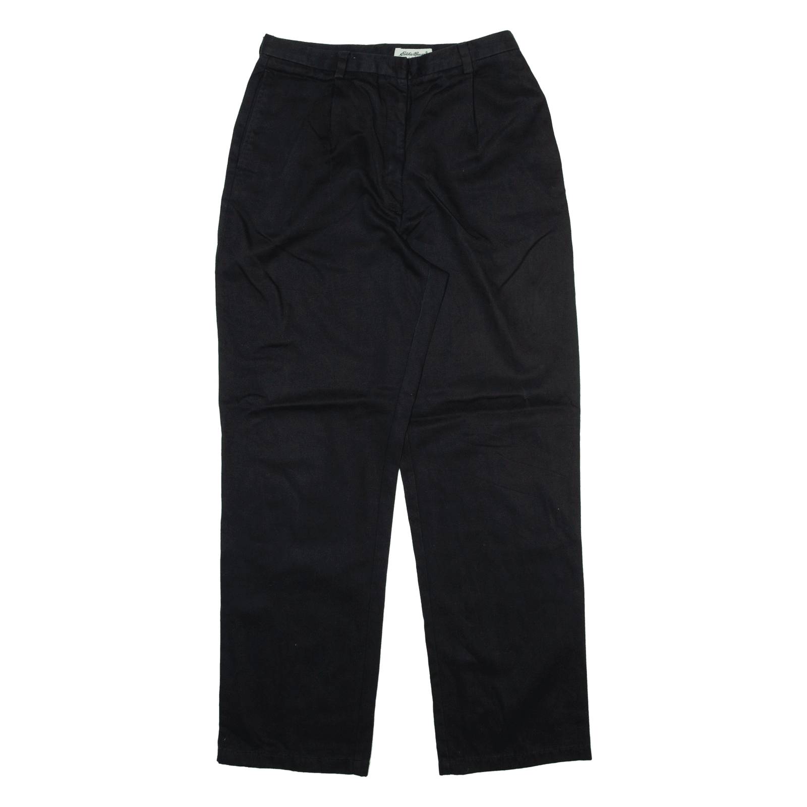 EDDIE BAUER Womens Trousers Black Regular Straight W30 L31