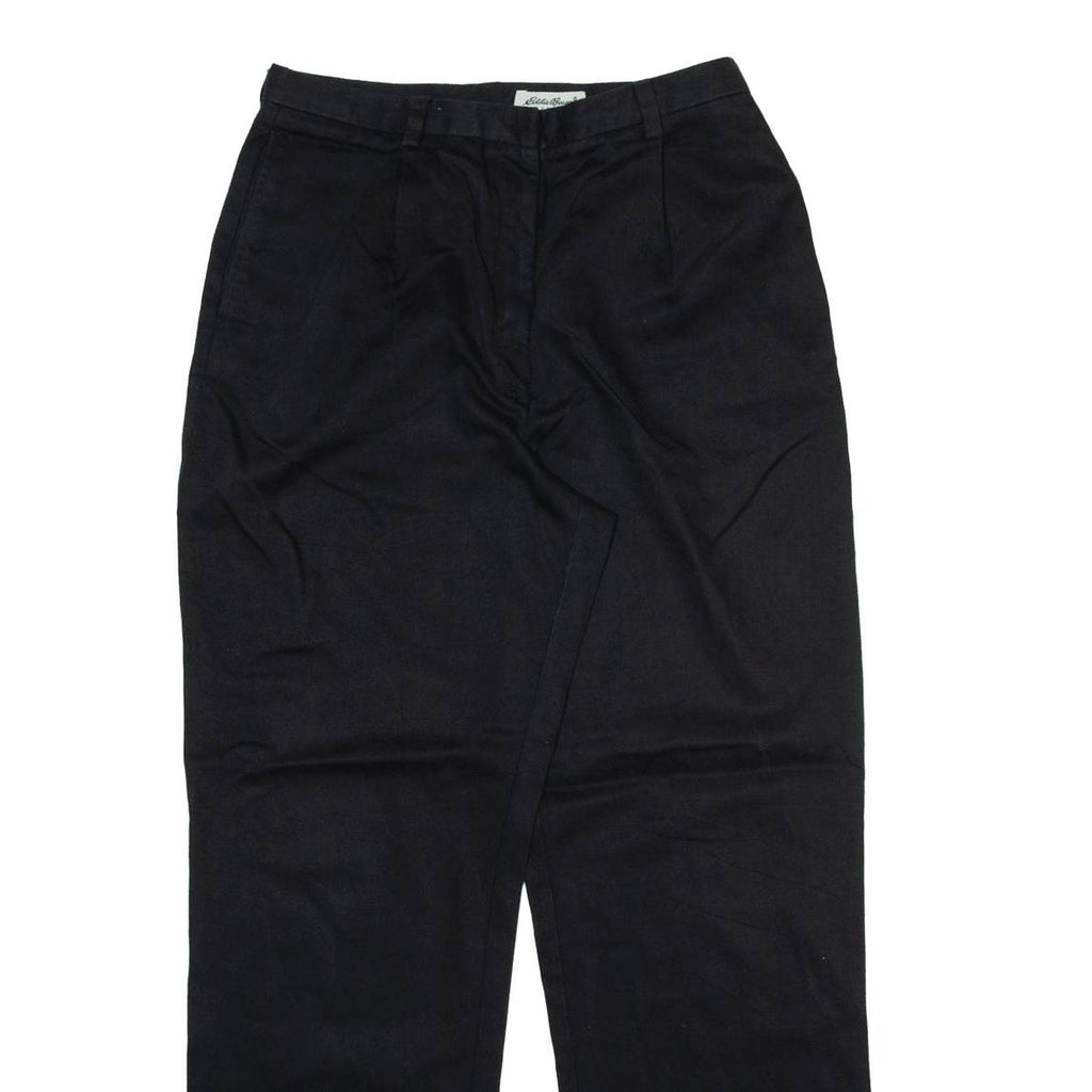 EDDIE BAUER Womens Trousers Black Regular Straight W30 L31