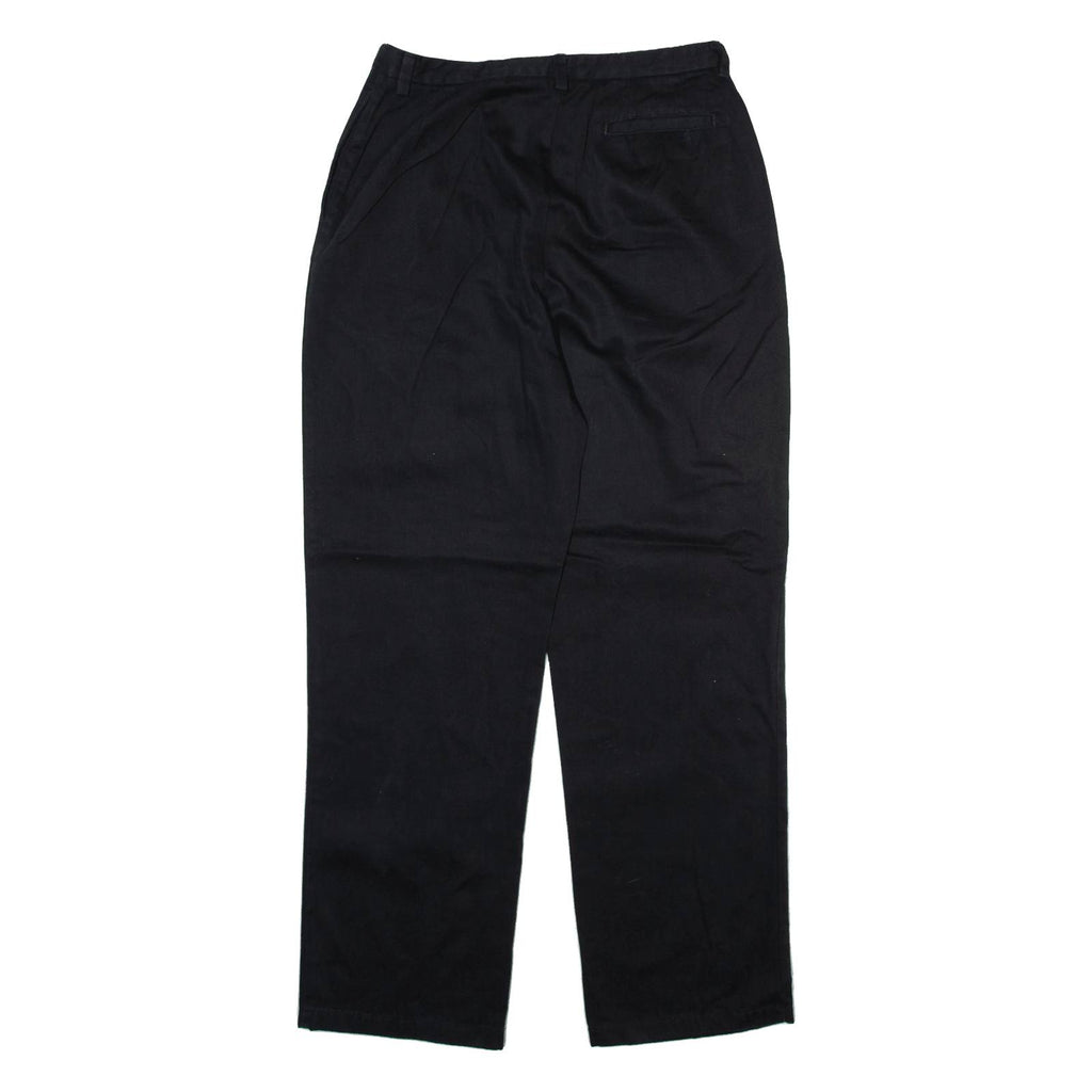 EDDIE BAUER Womens Trousers Black Regular Straight W30 L31