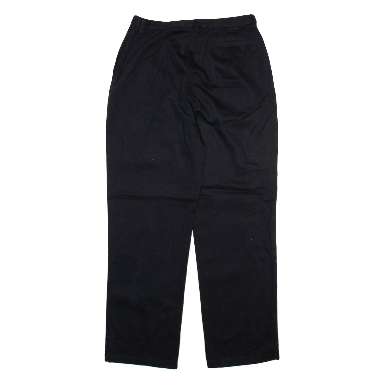 EDDIE BAUER Womens Trousers Black Regular Straight W30 L31