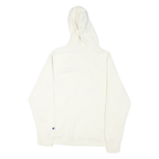 CHAMPION Womens White Graphic Hoodie XL Long Sleeve Crew Neck Cotton Blend