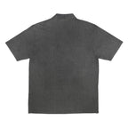 GOLDMEN Mens Black Striped Pocket Polo Shirt XL Cotton Blend Short Sleeve Casual