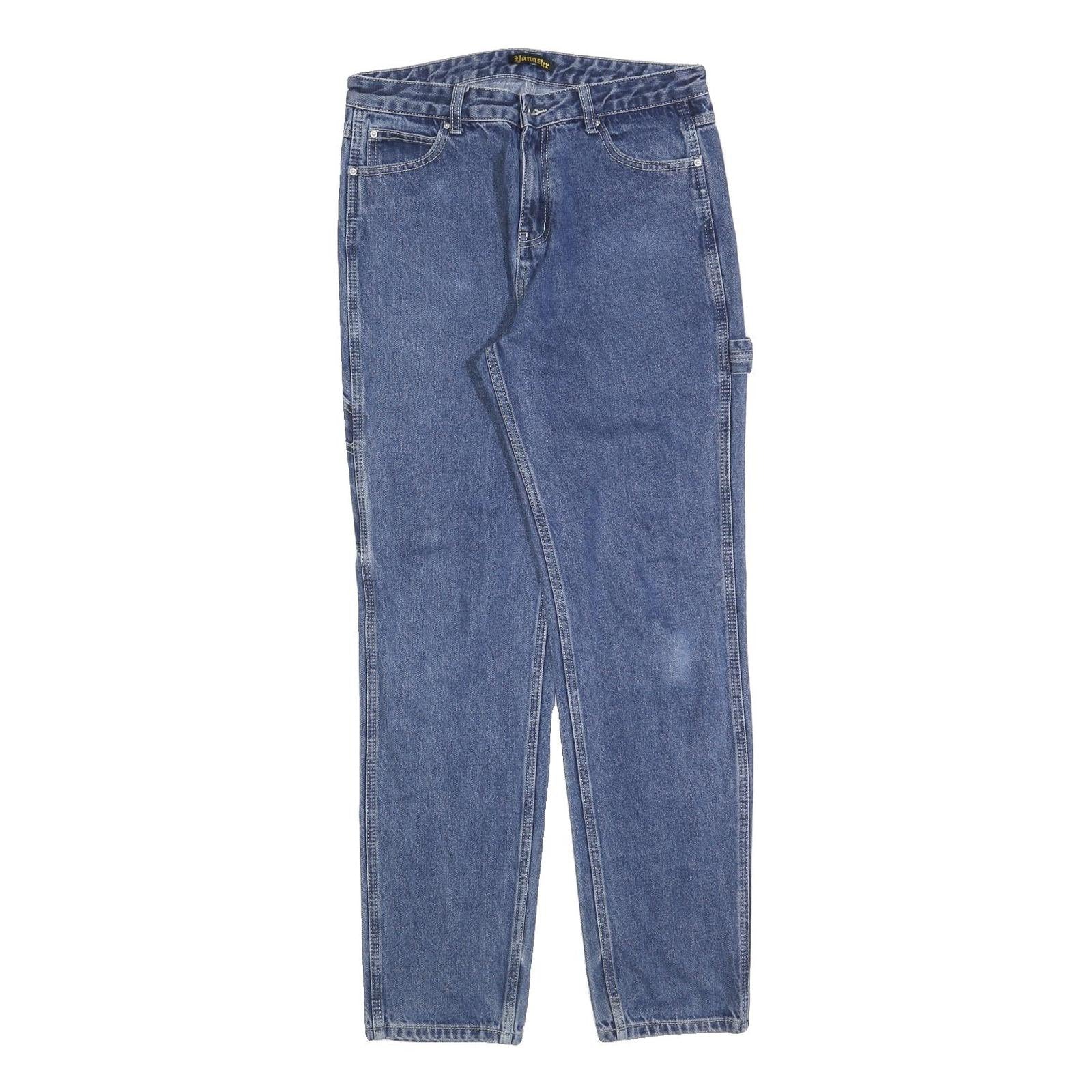 YANGSTER Womens Jeans Blue Regular Straight Denim W30 L30 Casual Comfort Zip