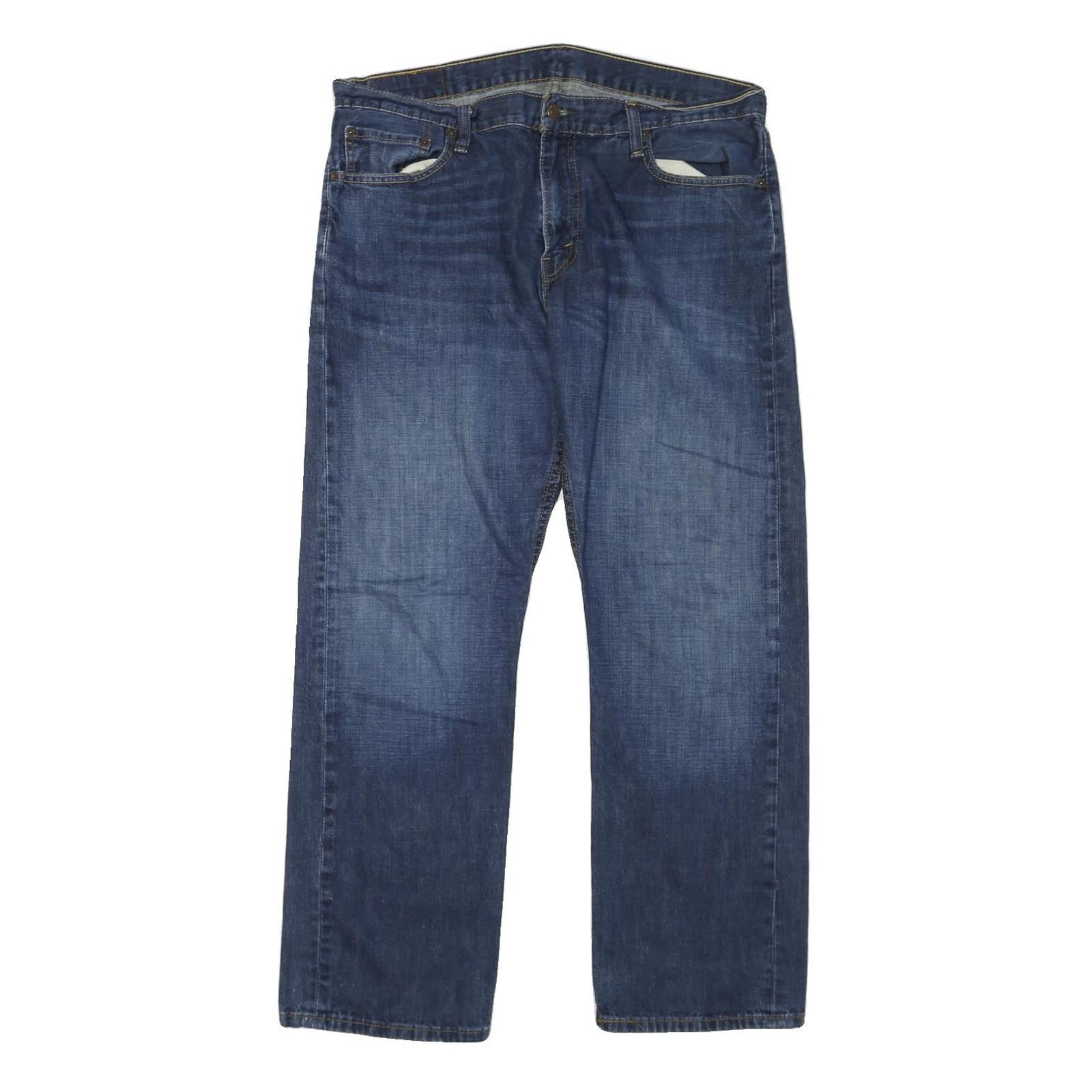 LEVI'S Mens Blue Jeans Regular Straight Denim Medium W36 L30 Classic Design Zip