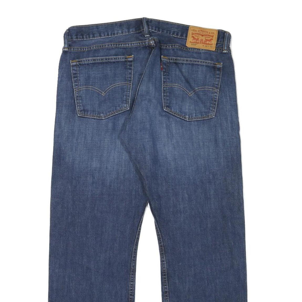 LEVI'S Mens Blue Jeans Regular Straight Denim Medium W36 L30 Classic Design Zip