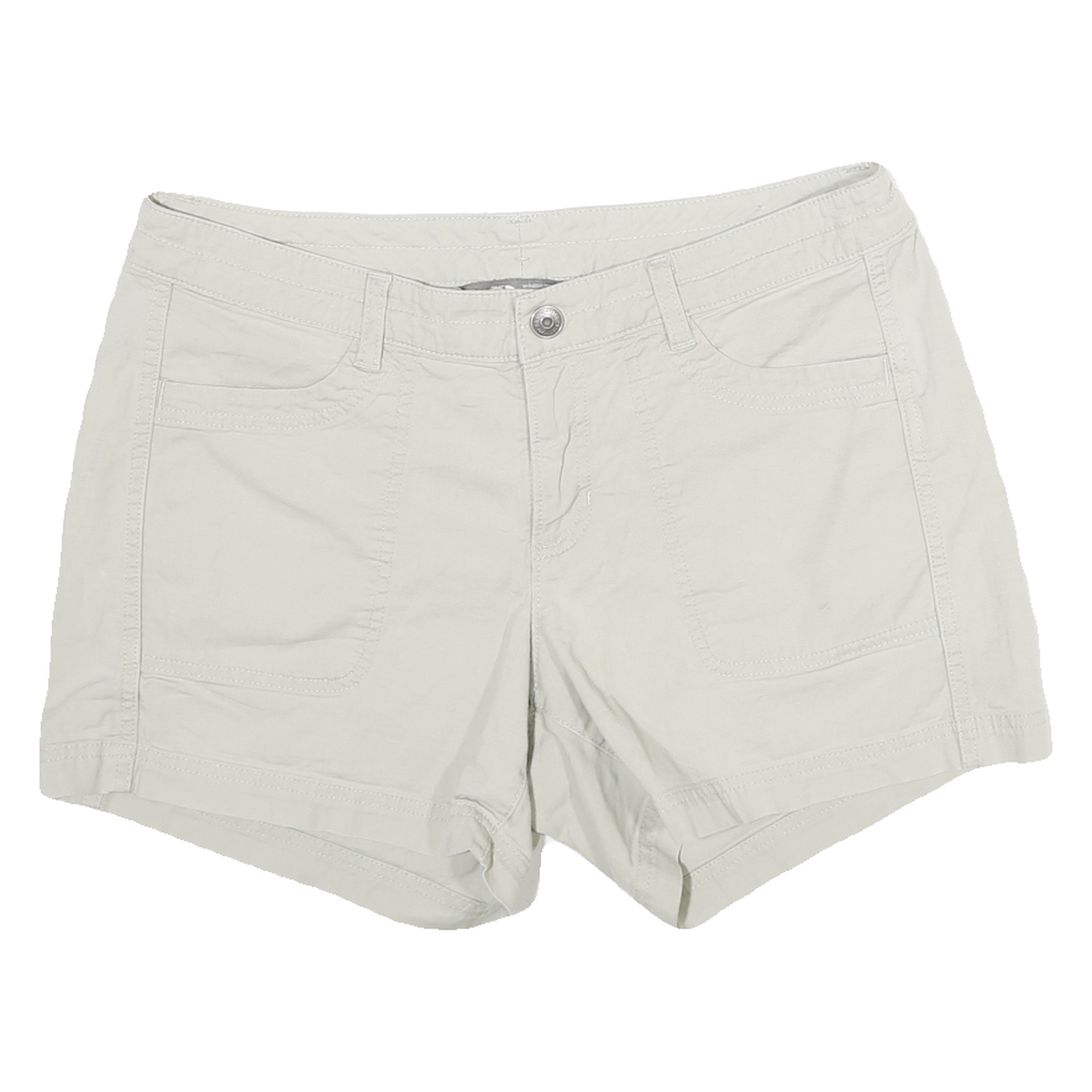 THE NORTH FACE Womens Beige Casual Shorts L W32 Cotton Blend Pockets