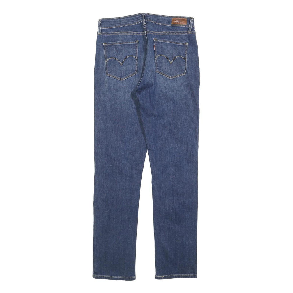 LEVI'S Womens Jeans Blue Slim Straight Denim Medium W30 L32 Classic Fit Zip