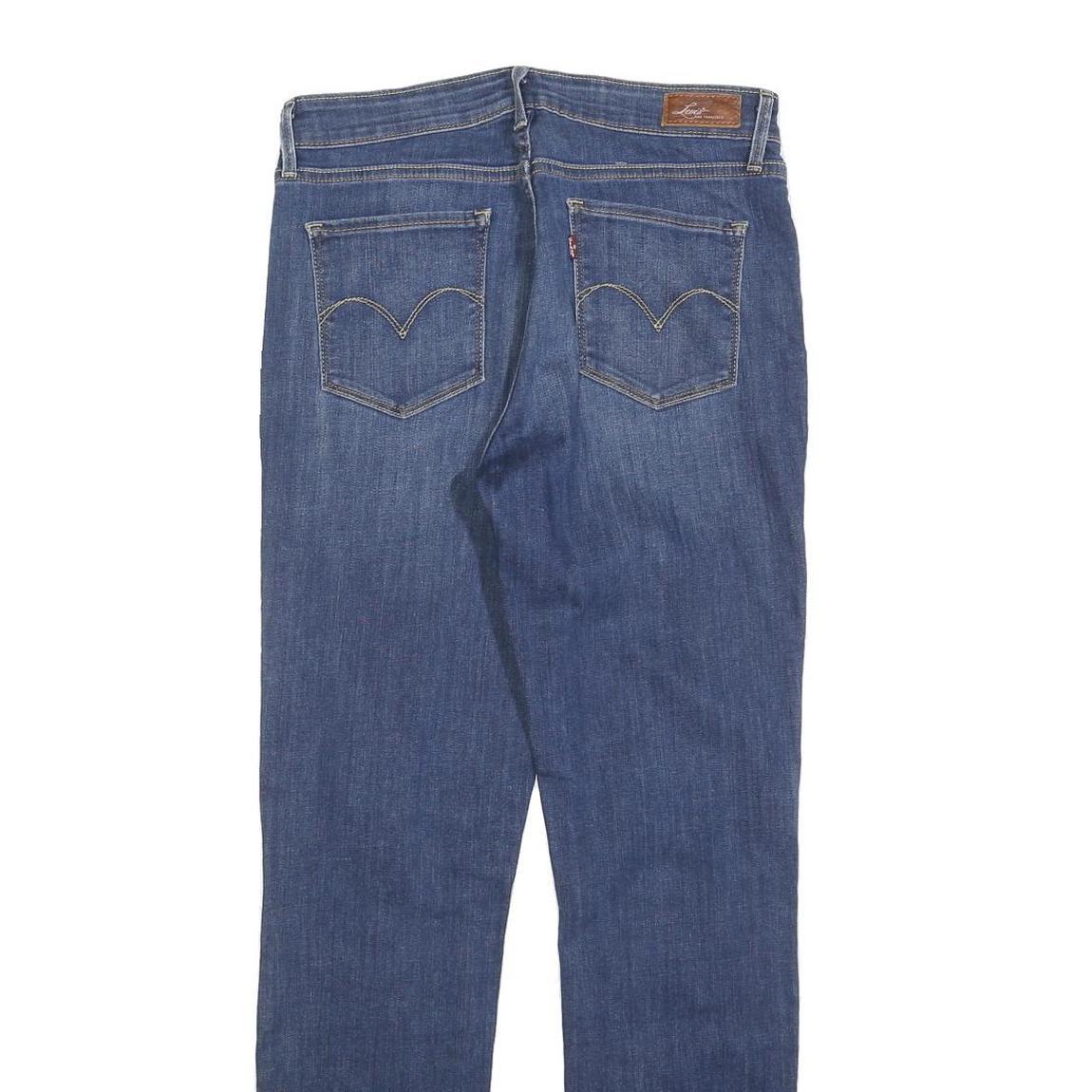 LEVI'S Womens Jeans Blue Slim Straight Denim Medium W30 L32 Classic Fit Zip