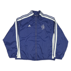 ADIDAS Mens Blue & White Retro Sporty Zip Jacket XL Polyester Blend Track Top