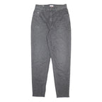 TOMMY JEANS Womens Jeans Grey Regular Skinny Denim Raw W29 L29 Classic Fit Zip