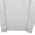 TOMMY HILFIGER Mens Grey Crew Neck M Cotton Sweatshirt with Branded Sleeve Tape