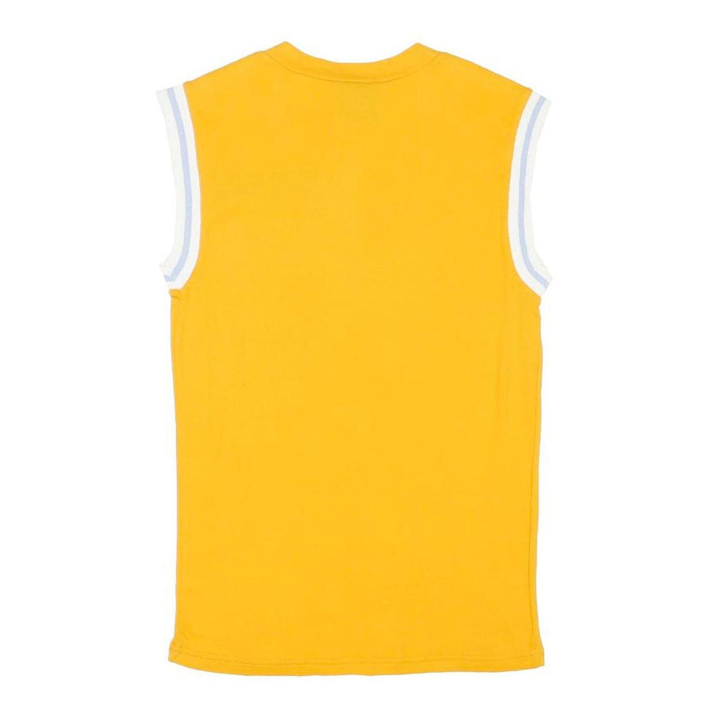 RALPH LAUREN POLO JEANS COMPANY Womens Yellow Sleeveless V-Neck T-Shirt M