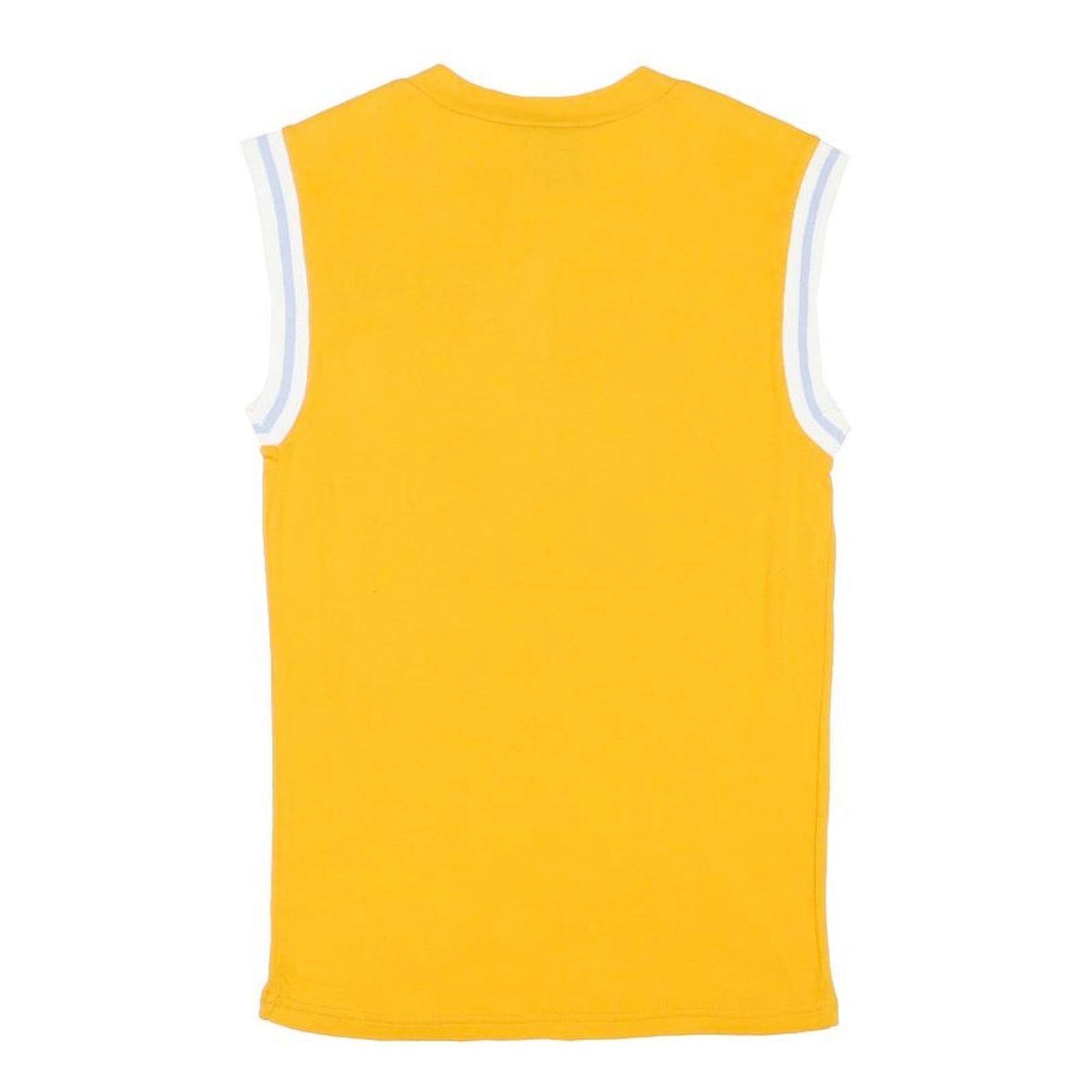 RALPH LAUREN POLO JEANS COMPANY Womens Yellow Sleeveless V-Neck T-Shirt M