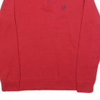CHAPS Mens Red 1/4 Zip S Sweatshirt Cotton Blend Casual Pullover