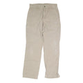 CARHARTT Mens Cotton Blend Beige Regular Fit Straight Leg Trousers W32 L34