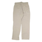 CARHARTT Mens Cotton Blend Beige Regular Fit Straight Leg Trousers W32 L34