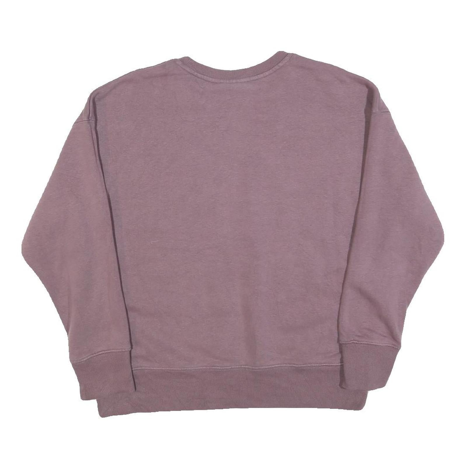 FILA Womens Purple Crew Neck L Cotton Blend Sweatshirt Casual Pullover