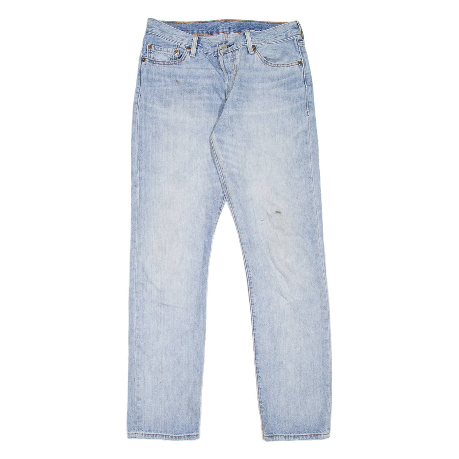 LEVI'S 501 Jeans Womens Blue Regular Straight Stone Wash W30 L32