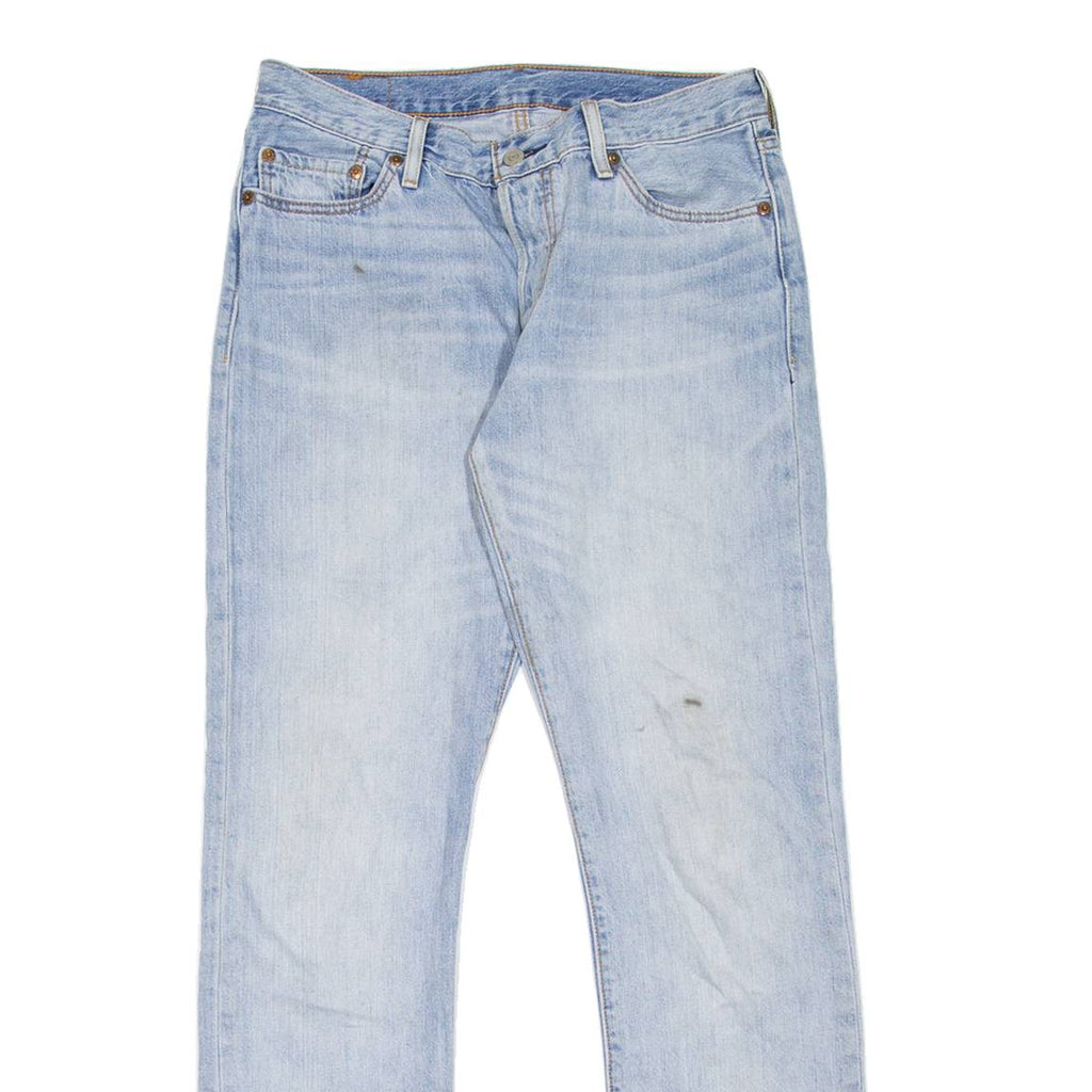 LEVI'S 501 Jeans Womens Blue Regular Straight Stone Wash W30 L32