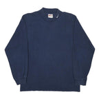 NIKE Mens Navy Blue Modern T-Shirt M Long Sleeve Crew Neck Sportswear