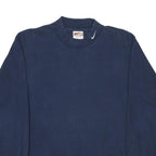 NIKE Mens Navy Blue Modern T-Shirt M Long Sleeve Crew Neck Sportswear