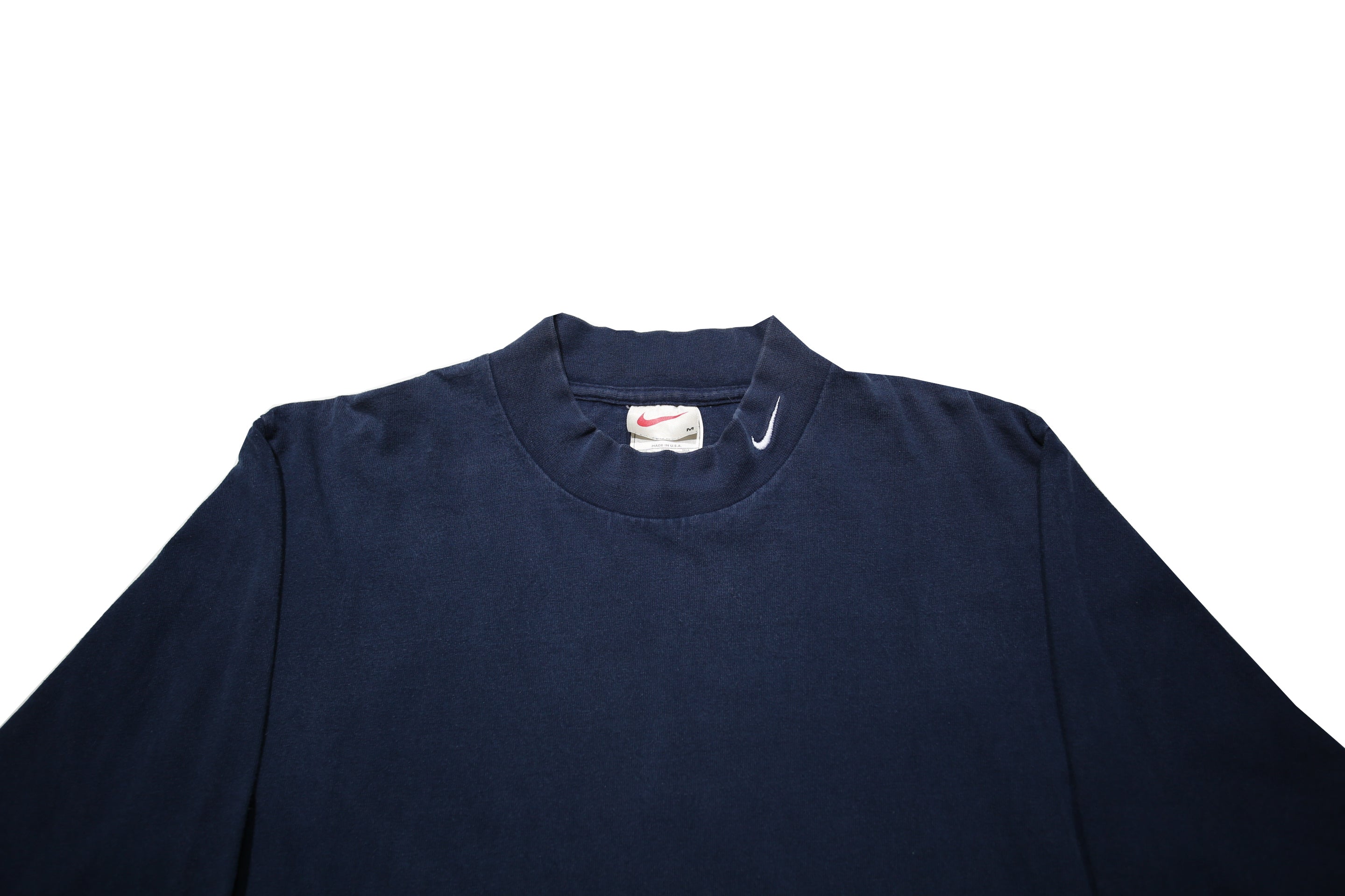 NIKE Mens Navy Blue Modern T-Shirt M Long Sleeve Crew Neck Sportswear