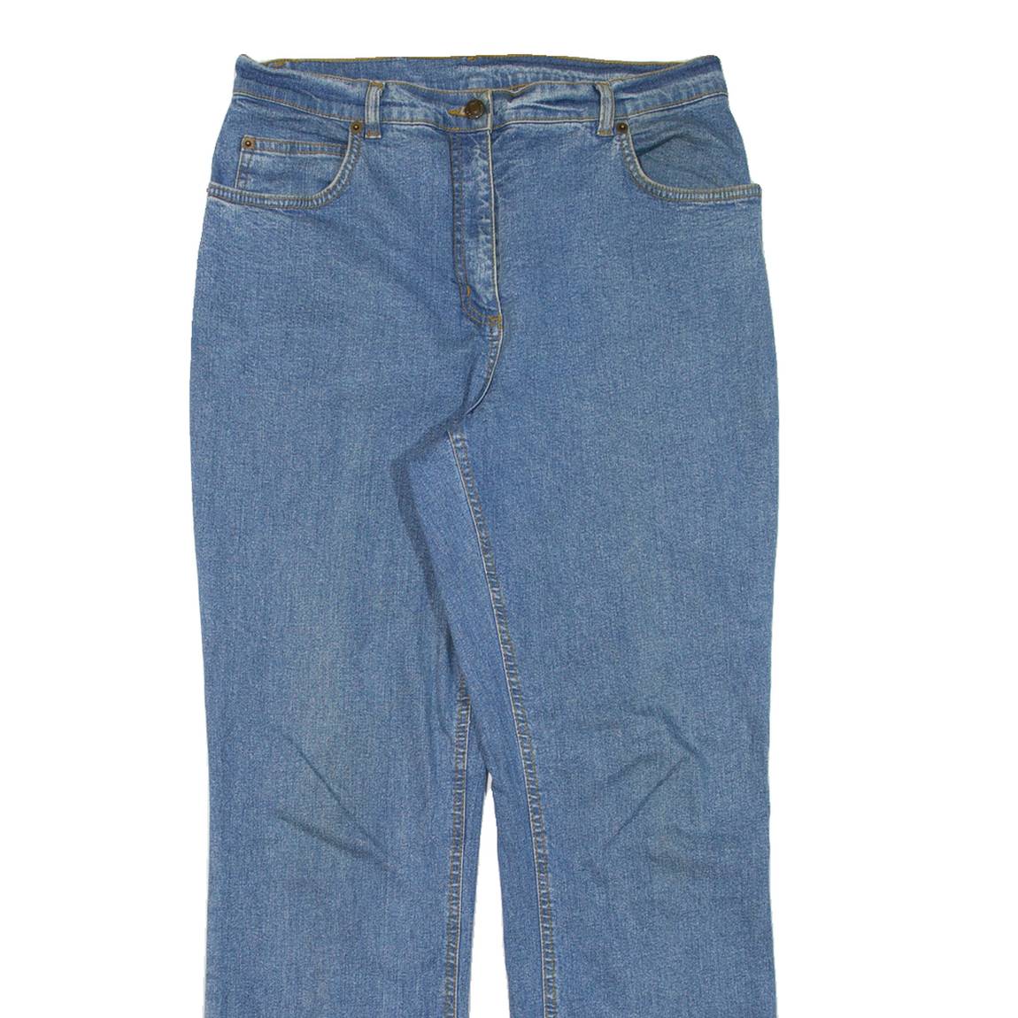 WOODPECKER Womens Jeans Blue Relaxed Straight W32 L30