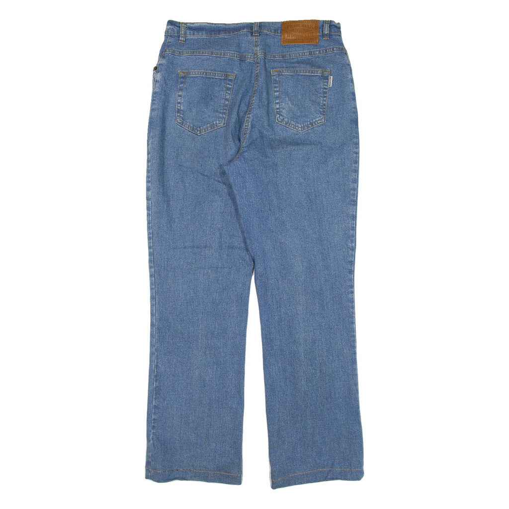 WOODPECKER Womens Jeans Blue Relaxed Straight W32 L30