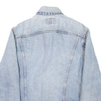 LEVI'S Womens Blue Denim Cotton Blend Button Jacket L Classic Casual Denim