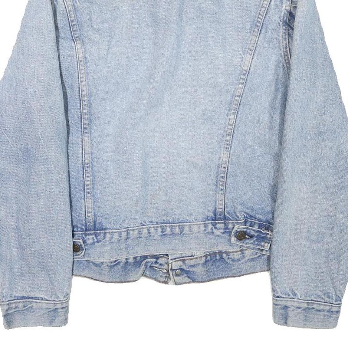 LEVI'S Womens Blue Denim Cotton Blend Button Jacket L Classic Casual Denim