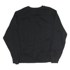 NIKE Mens Black A Football Crew Neck L Sweatshirt Cotton Long Sleeve Pullover