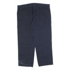 DICKIES Mens Cotton Blend Navy Regular Fit Straight Leg Trousers W44 L30