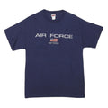 SOFFE Mens Blue Air Force Retired Graphic T-Shirt M Short Sleeve Crew Neck